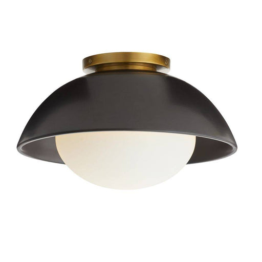 Glaze One Light Flush Mount Matte Black