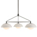 Arteriors - GADMC01 - Three Light Chandelier - Glaze - Ivory Stained Crackle