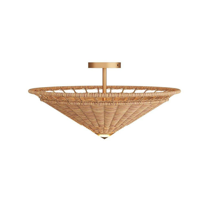 Arteriors - GCDFS01 - Flush Mount - Terrace - Natural, Rattan