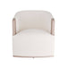 Arteriors - GDFRU01 - Lounge Chair - Reveal - Bone Linen/Cerused Oak/Antique Brass Nailheads