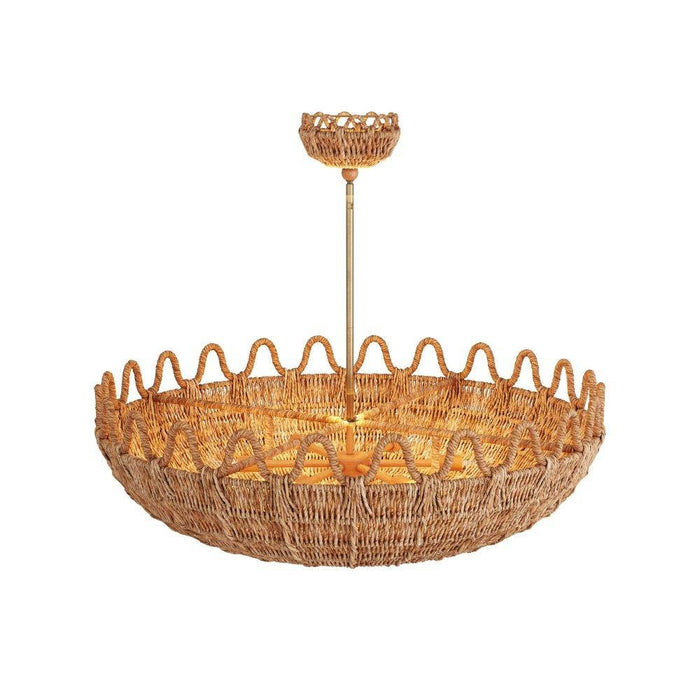 Arteriors - GKDLS01 - Chandelier - Mar - Natural, Rattan