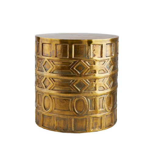 Millenia End Table Antique Brass