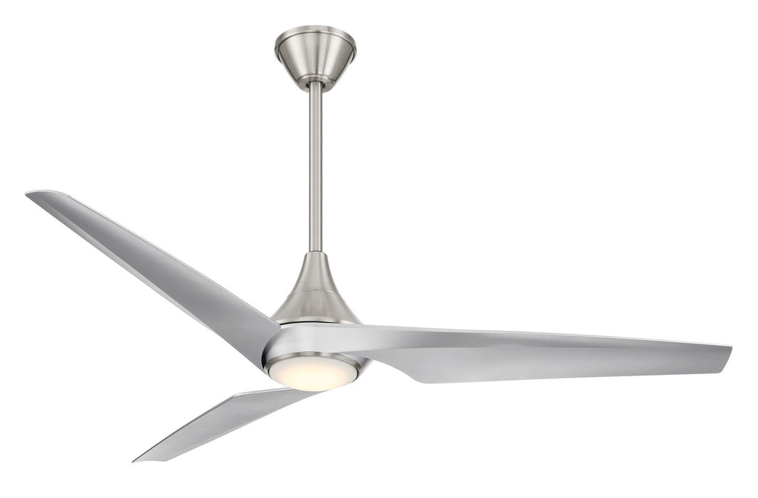 Minka Aire - F636L-BN/SL - 60 Inch Ceiling Fan - Switch - Brushed Nickel W/ Silver