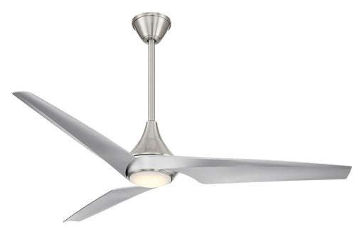 Minka Aire - F636L-BN/SL - 60 Inch Ceiling Fan - Switch - Brushed Nickel W/ Silver