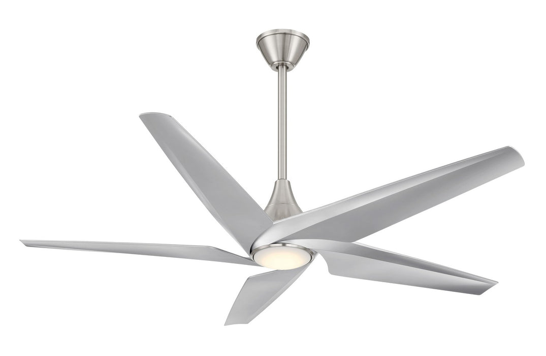 Minka Aire - F638L-BN/SL - 60 Inch Ceiling Fan - Switch - Brushed Nickel W/ Silver