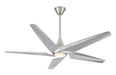 Minka Aire - F638L-BN/SL - 60 Inch Ceiling Fan - Switch - Brushed Nickel W/ Silver