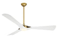 Minka Aire - F668L-LBR/WHF - 60 Inch Ceiling Fan - Bridge - Legacy Brass W/Flat White