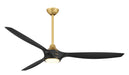 Minka Aire - F762L-LBR/CL - 65 Inch Ceiling Fan - Pierce - Legacy Brass W/Coal