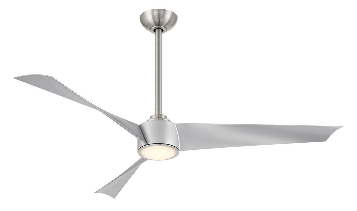 Minka Aire - F774L-BN/SL - 56 Inch Ceiling Fan - Pike - Brushed Nickel W/ Silver
