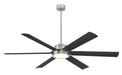 Minka Aire - F897L-BNW/CL - 65 Inch Ceiling Fan - Cairo - Brushed Nickel Wet W/ Coal