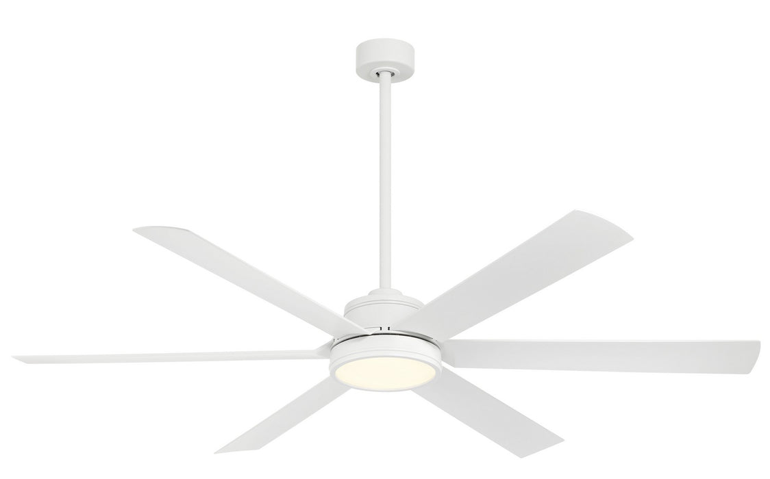 Minka Aire - F897L-WHF - 65 Inch Ceiling Fan - Cairo - Flat White