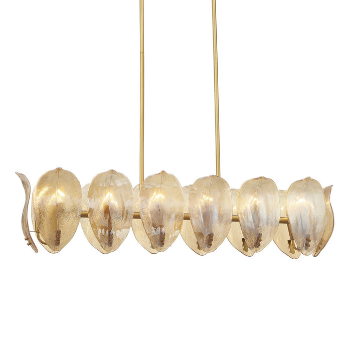 Metropolitan - N2217-A-732 - 14 Light Island Pendant - Orchid - Legacy Brass