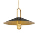 Minka-Lavery - 152-876 - One Light Pendant - Goldenridge - Legacy Brass & Dark Matte Blac