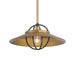Minka-Lavery - 154-876 - One Light Pendant - Newburie - Legacy Brass & Dark Matte Blac