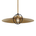 Minka-Lavery - 155-876 - One Light Pendant - Newburie - Legacy Brass & Dark Matte Blac