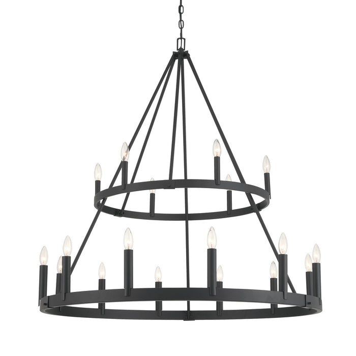 Minka-Lavery - 1717-66A - 18 Light Chandelier - Dutton - Coal