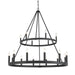 Minka-Lavery - 1717-66A - 18 Light Chandelier - Dutton - Coal