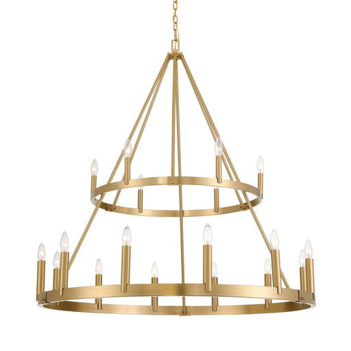 Dutton 18 Light Chandelier Signature Brass