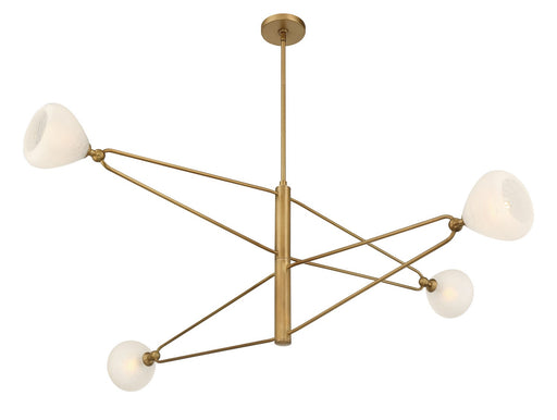 Orion Four Light Chandelier Legacy Brass