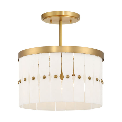 Coronelle Three Light Convertible Semi-Flush Legacy Brass