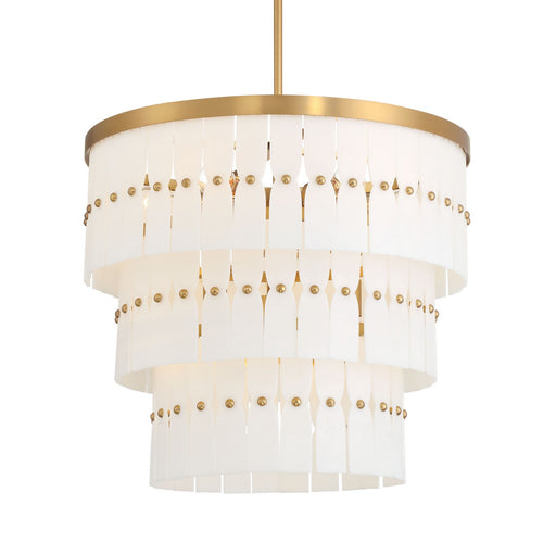Coronelle Nine Light Pendant Legacy Brass