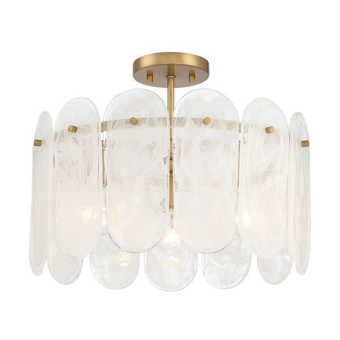 Minka-Lavery - 2596-732 - Three Light Semi Flush Mount - Oldmill - Legacy Brass