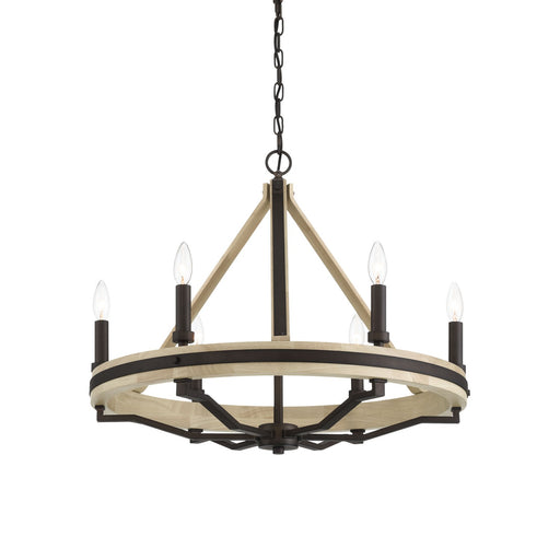 Sonoma Six Light Chandelier Dark Bronze