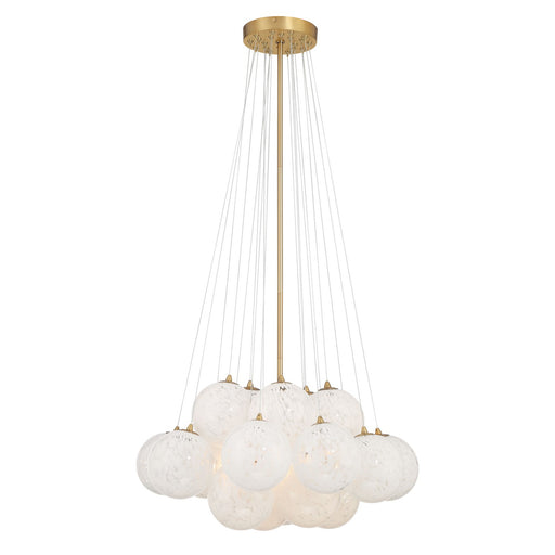 Langford Five Light Pendant Legacy Brass
