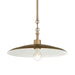Minka-Lavery - 296-741 - One Light Pendant - York - Natural Brass & Dark Matte Coa