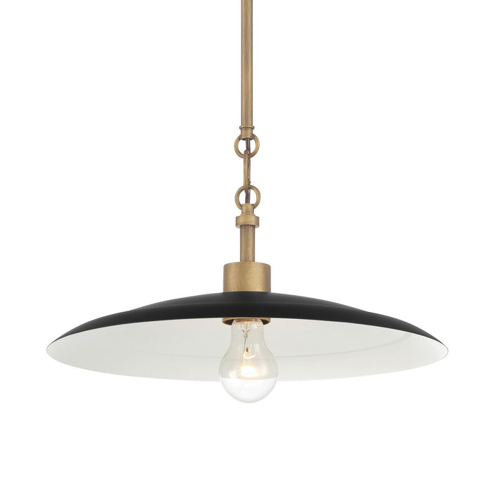 Minka-Lavery - 296-858 - One Light Pendant - York - Natural Brass