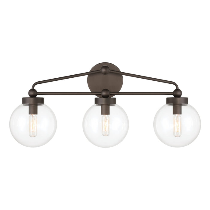 Minka-Lavery - 2973-860 - Three Light Vanity - Stella - Dark Bronze