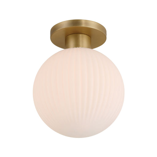 Fenton One Light Flush Mount Legacy Brass