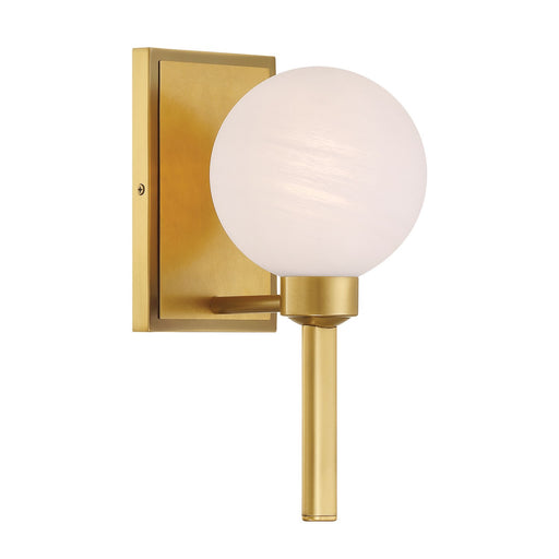Mooncrest One Light Vanity Legacy Brass