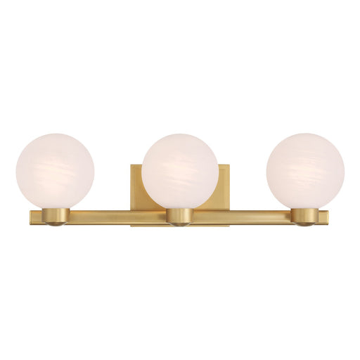 Mooncrest Three Light Vanity Legacy Brass