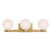 Minka-Lavery - 3493-732 - Three Light Vanity - Mooncrest - Legacy Brass