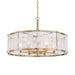 Minka-Lavery - 3636-732 - Six Light Pendant - Veil - Legacy Brass