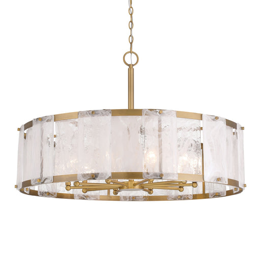 Minka-Lavery - 3638-732 - Ten Light Pendant - Veil - Legacy Brass