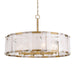 Minka-Lavery - 3638-732 - Ten Light Pendant - Veil - Legacy Brass