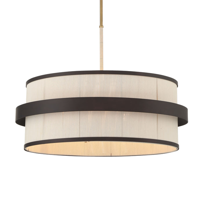 Minka-Lavery - 3686-886 - Six Light Pendant - Harbor Wrap - Legacy Brass (Painted) & Dark