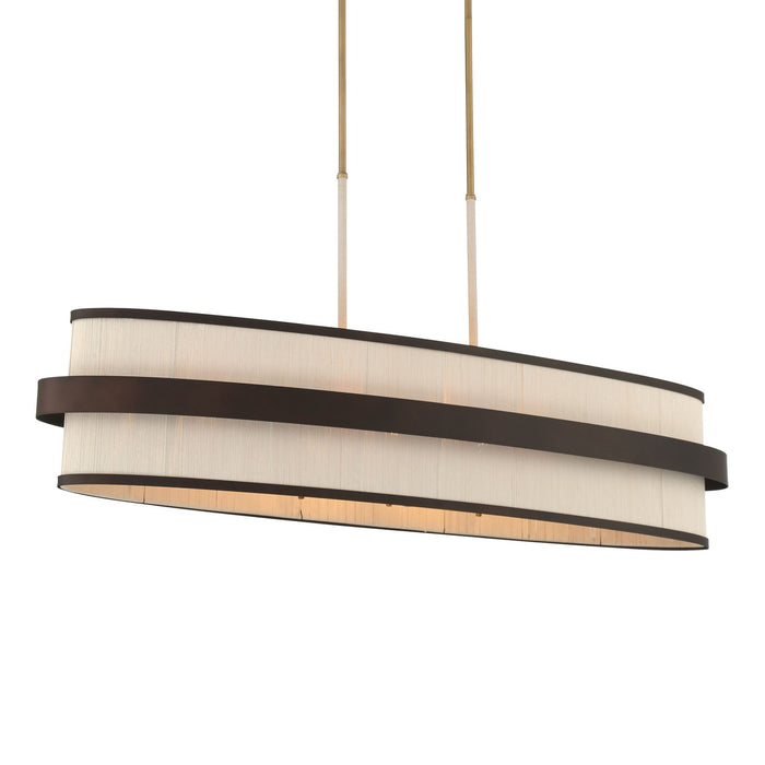 Minka-Lavery - 3687-886 - Eight Light Island Pendant - Harbor Wrap - Legacy Brass (Painted) & Dark