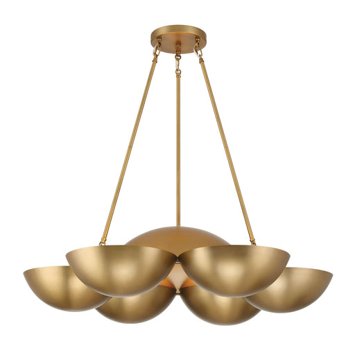 Ivy Lane Six Light Chandelier Legacy Brass