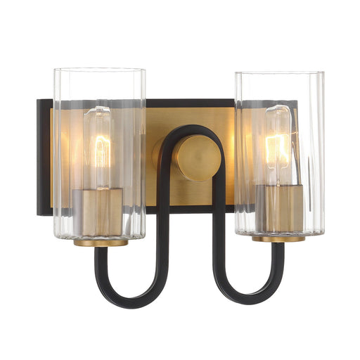 Orla Two Light Vanity Legacy Brass & Dark Matte Blac