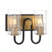 Minka-Lavery - 3762-876 - Two Light Vanity - Orla - Legacy Brass & Dark Matte Blac