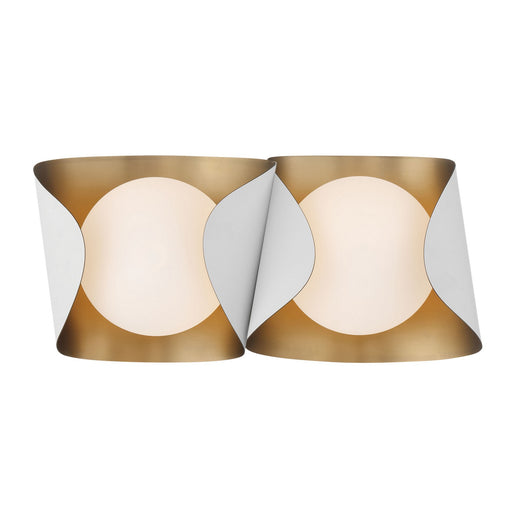 Flare Two Light Vanity Sand White