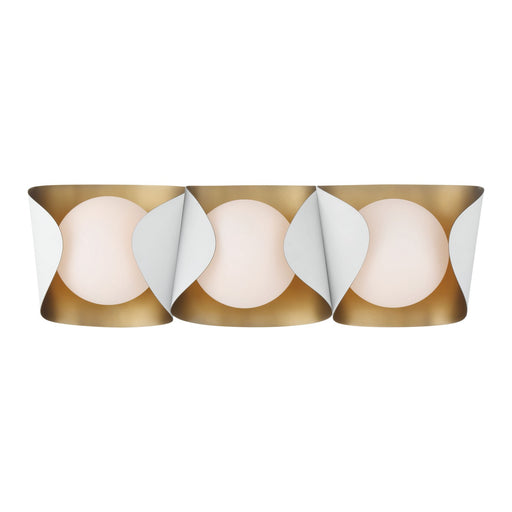 Flare Three Light Vanity Sand White