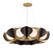 Minka-Lavery - 3779-855 - Nine Light Pendant - Flare - Legacy Brass & Dark Bronze