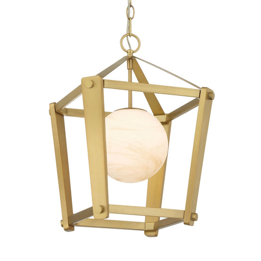 Shimmer One Light Pendant Legacy Brass