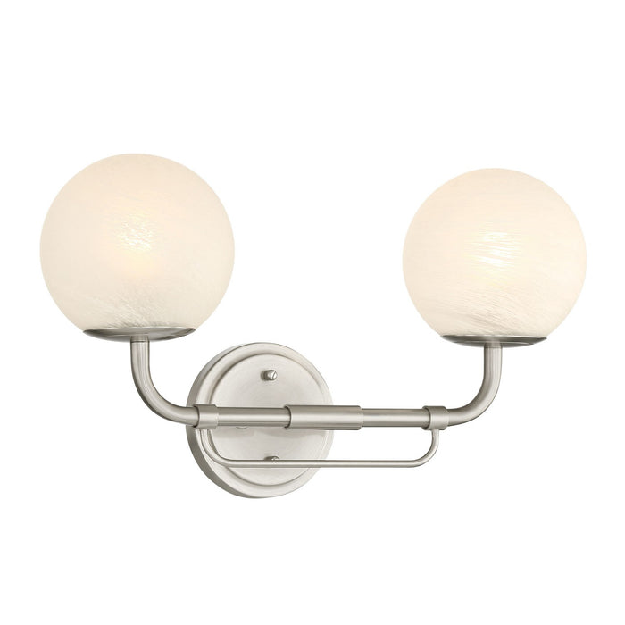 Minka-Lavery - 3792-84 - Two Light Vanity - Whitehall - Brushed Nickel