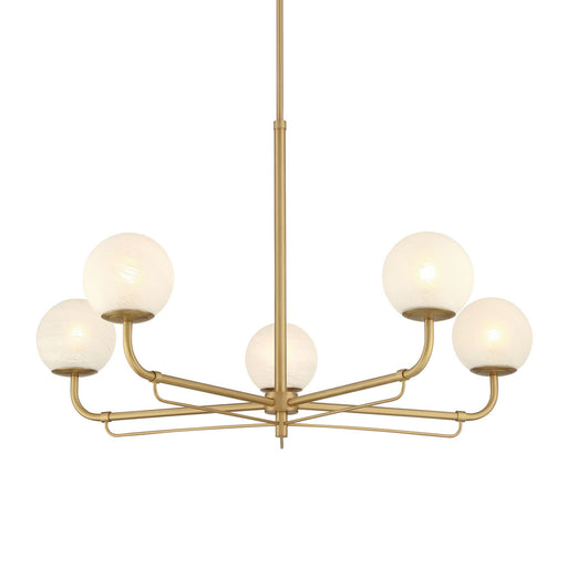 Whitehall Five Light Chandelier Legacy Brass