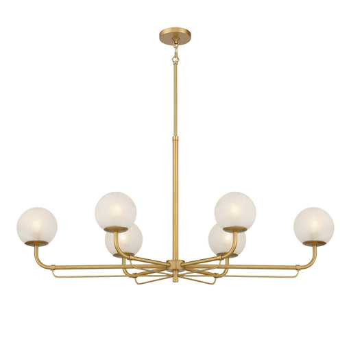 Whitehall Six Light Island Pendant Legacy Brass